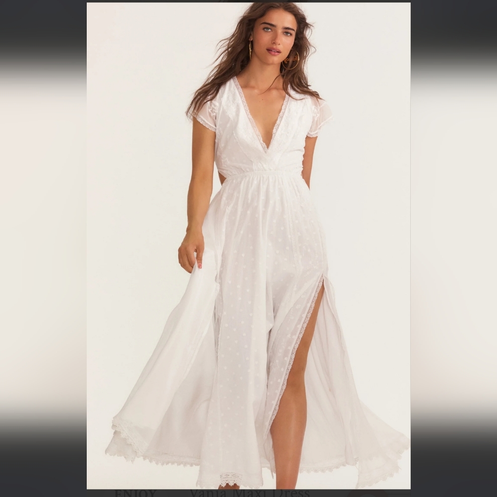 LoveShackFancy New Maxi White Dress